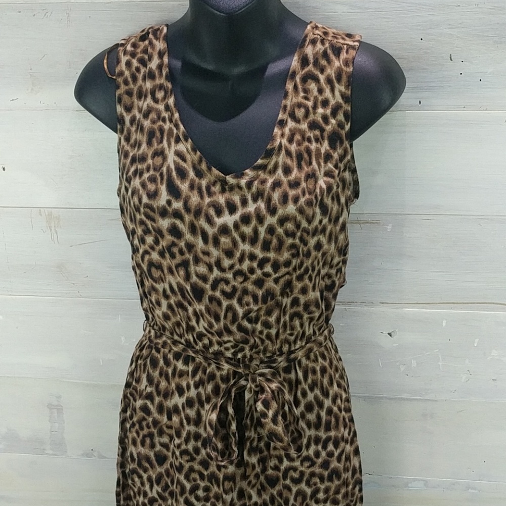 Vintage Lucky Brand Cheetah Print Dress